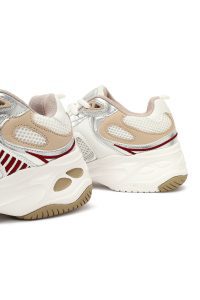 کتونی زنانه بژ بنددار لژدار دری مد