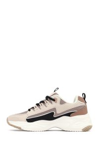 کتونی زنانه بژ بنددار لژدار دری مد