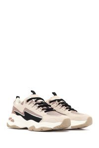 کتونی زنانه بژ بنددار لژدار دری مد