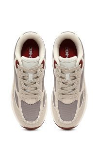 کتونی زنانه بژ بنددار لژدار دری مد