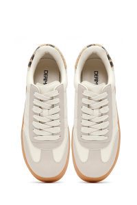 کتونی زنانه بژ بنددار لژدار دری مد