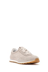 کتونی زنانه جیر بژ بنددار دری مد