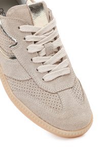 کتونی زنانه جیر بژ بنددار دری مد