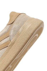 کتونی زنانه جیر بژ بنددار دری مد