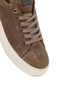 کتونی زنانه جیر بژ بنددار لژدار دری مد