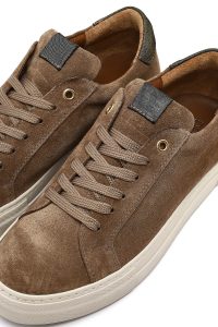 کتونی زنانه جیر بژ بنددار لژدار دری مد