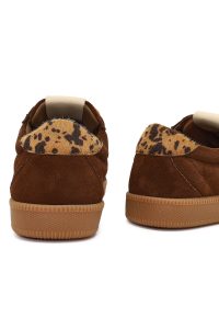 کتونی زنانه جیر قهوه‌ای بنددار دری مد Studio