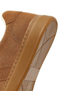 کتونی زنانه جیر قهوه‌ای بنددار لژدار دری مد