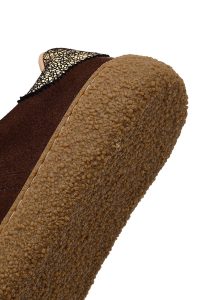 کتونی زنانه جیر قهوه‌ای دری مد