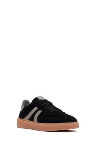 کتونی زنانه جیر مشکی بنددار دری مد