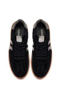 کتونی زنانه جیر مشکی بنددار دری مد