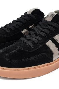 کتونی زنانه جیر مشکی بنددار دری مد