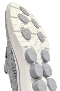 کتونی زنانه خاکی چرم با زیره ضخیم پارچه ای دری مد