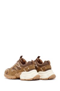 کتونی زنانه شتری بنددار لژدار دری مد