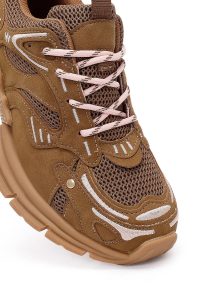 کتونی زنانه شتری بنددار لژدار دری مد