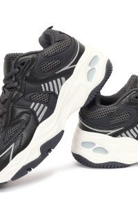 کتونی زنانه طوسی بنددار لژدار دری مد