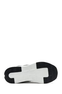 کتونی زنانه مشکی بنددار با زیره ضخیم دری مد