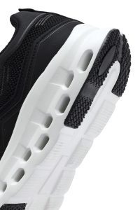 کتونی زنانه مشکی بنددار با زیره ضخیم دری مد