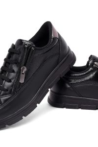 کتونی زنانه مشکی بنددار دری مد