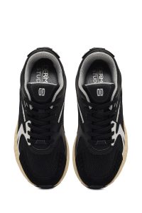 کتونی زنانه مشکی بنددار لژدار دری مد Studio