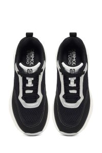 کتونی زنانه مشکی بنددار لژدار دری مد Studio