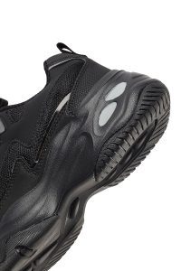 کتونی زنانه مشکی بنددار لژدار دری مد