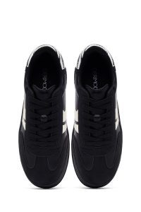 کتونی زنانه مشکی بنددار لژدار دری مد