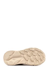 کتونی زنانه پارچه‌ای بژ بنددار لژدار دری مد Zero