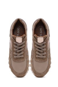 کتونی زنانه چرم ویزون بنددار دری مد