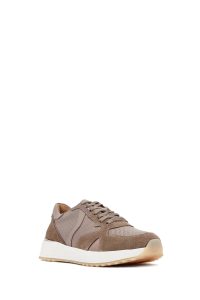 کتونی زنانه چرم ویزون بنددار لژدار دری مد