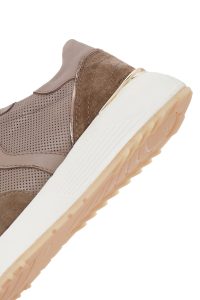 کتونی زنانه چرم ویزون بنددار لژدار دری مد