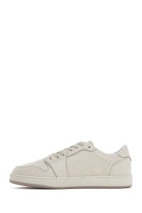 کتونی زنونه چرم کرم بنددار دری مد