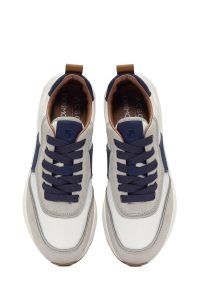 کتونی مردانه بژ بنددار زیره ضخیم ACBC x DERIMOD