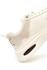 کتونی مردانه بژ بندی زیره ضخیم پارچه‌ای دری مد