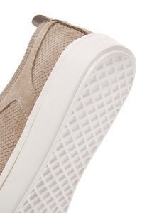 کتونی مردانه جیر بژ بنددار دری مد