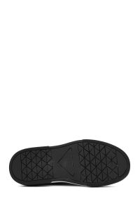 کتونی مردانه جیر چرمی مشکی زیره ضخیم دری مد