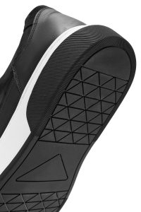 کتونی مردانه جیر چرمی مشکی زیره ضخیم دری مد