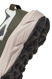 کتونی مردانه سبز بندی با زیره ضخیم دری مد