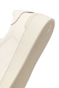 کتونی مردانه سفید بندی چرمی دری مد