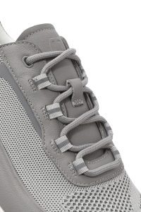 کتونی مردانه طوسی بنددار زیره ضخیم دری مد