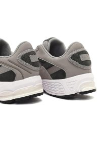 کتونی مردانه طوسی بندی با زیره ضخیم دری مد