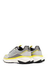 کتونی مردانه طوسی بندی با زیره ضخیم دری مد