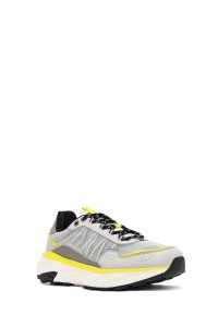 کتونی مردانه طوسی بندی با زیره ضخیم دری مد