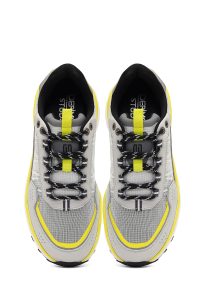 کتونی مردانه طوسی بندی با زیره ضخیم دری مد