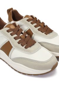 کتونی مردانه عسلی بنددار زیره ضخیم ACBC x DERIMOD