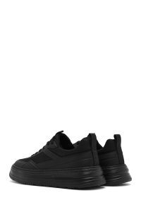 کتونی مردانه مشکی بنددار زیره ضخیم دری مد