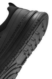 کتونی مردانه مشکی بنددار زیره ضخیم دری مد