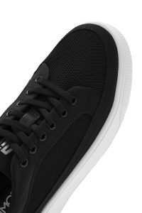 کتونی مردانه مشکی بنددار زیره ضخیم دری مد