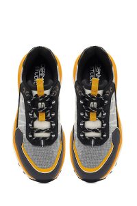 کتونی مردانه مشکی بندی با زیره ضخیم دری مد