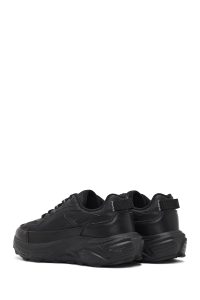 کتونی مردانه مشکی بندی با زیره ضخیم دری مد